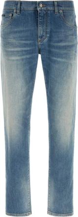 Dolce & Gabbana Blue Slim Mid Rise Jeans