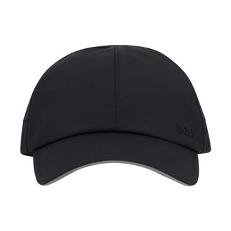 HUGO BOSS Baseballpet met reli&euml;flogo - Heren - Petten - Zwart - ONE Size - Katoen - Accessoires