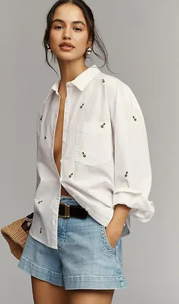 Maeve The Shrunken Bennet Buttondown Shirt by Maeve