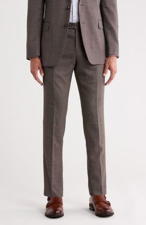 Original Penguin Slim Fit Flat Front Dress Pants in Brown at Nordstrom Rack, Size 28 X 30