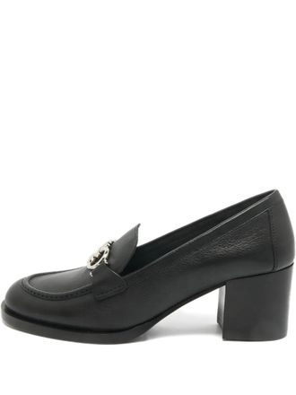 Ferragamo Rolo Gancini leather pumps - Black