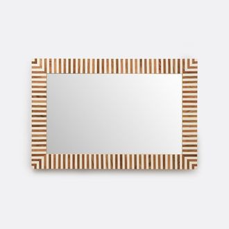 La Redoute Interieurs Rechthoekige gestreepte spiegel, 60 x 90 cm, ARES