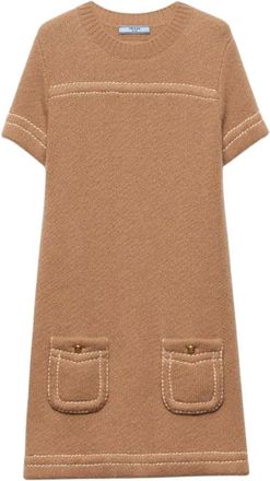 Prada Stylish Shift Dress with Front Pockets
