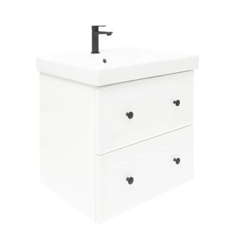 Puma Naturel - Mueble De Ba&ntilde;o Con Lavabo Forli 60x45x46 Cm Blanco Brillante (forli60biuver)