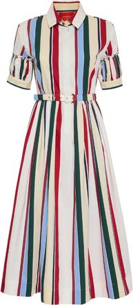 La DoubleJ Womens Libertine Dress In Striped Jacquard