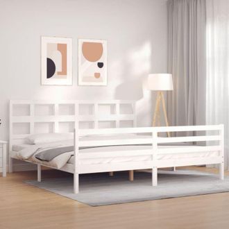 vidaXL Furniture Limited - Estructura Cama De Matrimonio Con Cabecero