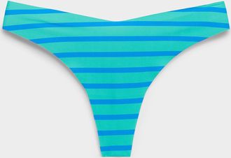 Miiyu Womens Dense laser-cut thong Recycled nylon