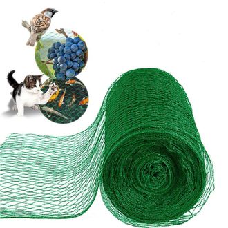 Trade Shop Trade Shop - Copy Of Set 2pz Rete In Polietilene Anti Animali Maglia 1x10mt Verde Protezione Piante Orto 134613