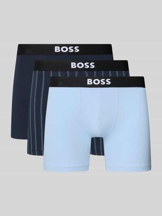 HUGO BOSS Boxer Brief aus Baumwoll-Mix im 3er-Pack in Blau, Gr&ouml;&szlig;e XXL