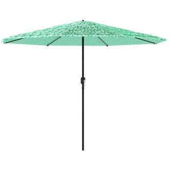 vidaXL Sombrilla De Jard&iacute;n Con Poste De Acero Verde 388x388x248 Cm Vidaxl