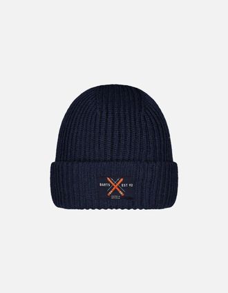 Barts Mens Barts Mens Luuke Cuffed Knitted Fleece Lined Beanie - Navy - Size: ONE size