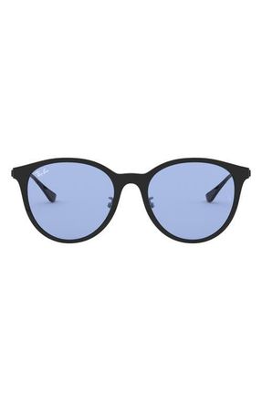 Ray-Ban 55mm Square Sunglasses in Black /Blue at Nordstrom
