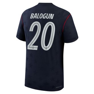 Nike Folarin Balogun USMNT 2026 Match Away Nike Mens Dri-FIT ADV Soccer Jersey in Blue | NN203943379-USM