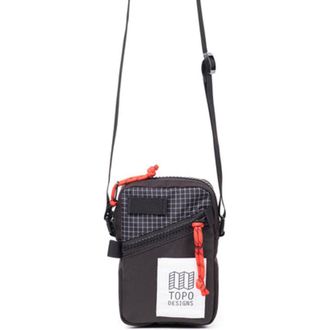 Topo Designs Mini Shoulder Bag in Black/grid at Nordstrom