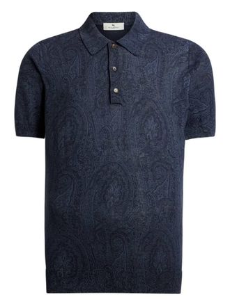 Etro Polo Etro con stampa floreale Paisley