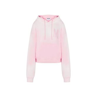Moschino Printed Cotton Sweatshirt - unisex - Moschino - Hoodies - Pink - 2XS - Sweatshirts & Hoodies