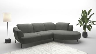 Sit&more Ecksofa &raquo;Zoe&laquo; ink.Sitztiefenverstellung, wahlweise mit Kopfteilverstellung