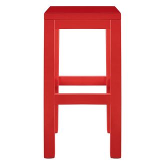 Really Nice Things Taburete lacado pino 65cm Rojo Llama