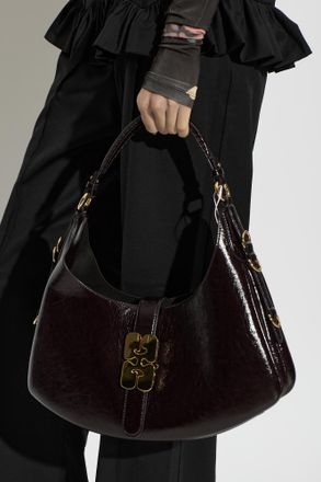 Ganni Eco Leather Bag, Womens, Burgundy