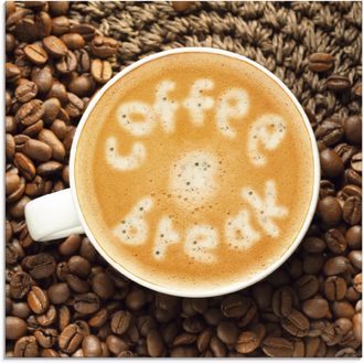 Artland Glasbild »Kaffeepause« Getränke 1 Stk. tlg. in verschiedenen Grössen