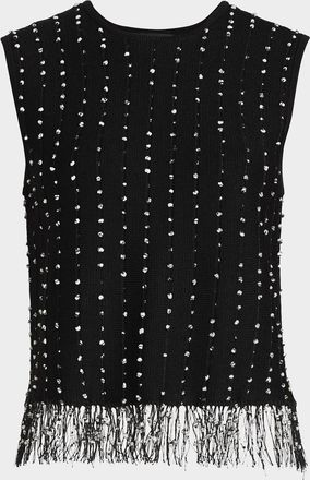 Rag & Bone James Crochet Fringed Tank