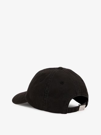 Stone Island Mens Baseball Hat Black Cotton