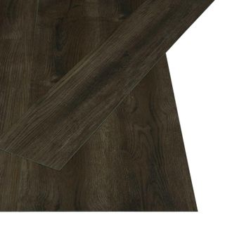 vidaXL Lama De Suelo Autoadhesiva 32 Pcs Marr&oacute;n Oscuro 4,46 M&sup2; Pvc Vidaxl