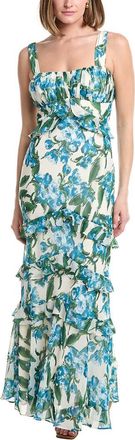 Julia Jordan Printed Chiffon Sleeveless Maxi Dress