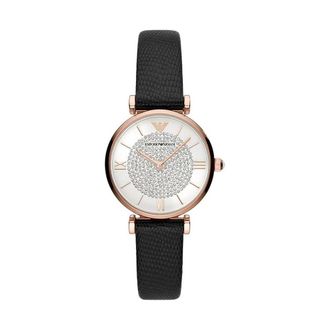 Emporio Armani Ar 11387 - Dames - Horloges - Zwart - ONE Size - Leer - Accessoires