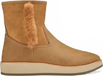 Olukai Womens Paina Hulu Shearling Bootie In Tan