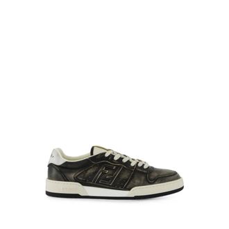 Fendi Match Sneakers - Heren - Schoenen - Zwart - Maat: 43 EU Leer