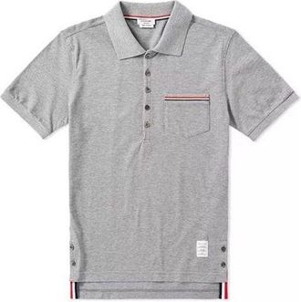 Thom Browne Collar Short Sleeve T-Shirt Gray MJP022A-01455-055