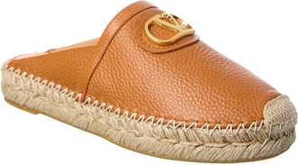 Valentino Vlogo Signature Grainy Leather Mule