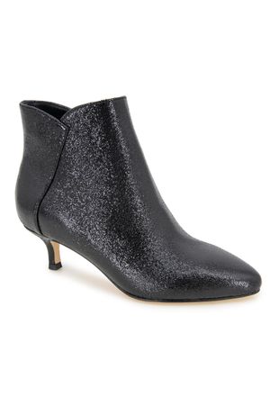 xoxo Womens Kyrie Ankle Boot, Black Glitter, 5.5 UK