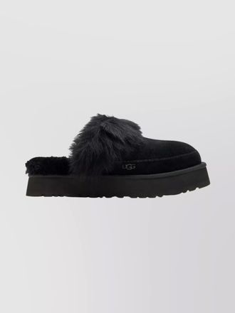 UGG leather disquette chalet slippers