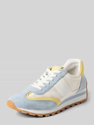 Lauren Ralph Lauren Sneaker aus echtem Leder Modell DANI in Hellblau, Gr&ouml;&szlig;e 37,5