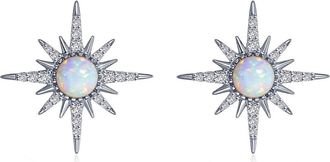 Lafonn Simulated Diamond Stud Earrings in White at Nordstrom Rack