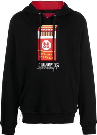 Mostly Heard Rarely Seen Double Happiness cotton hoodie - men - Cotton - S - Black
