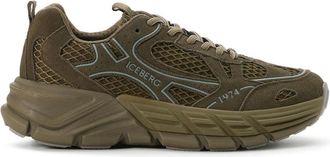 Iceberg Low-top Sneakers - Heren - Sneakers - Groen - 42 EU - Leer - Schoenen