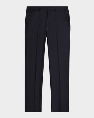 Ermenegildo Zegna Men & apos;s Trofeo Wool Flat-Front Trousers