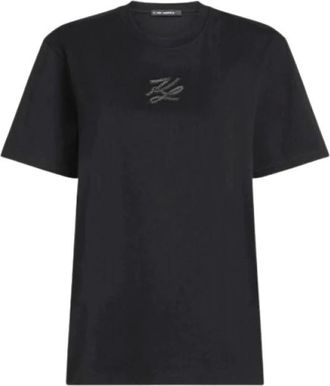 Karl Lagerfeld Donna, Top, Nero, XS, new