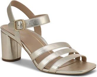 Vionic Nora Ankle Strap Sandal in Gold at Nordstrom, Size 7.5