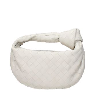 Bottega Veneta Jodie Handtassen Dames Leer Wit/Krijt