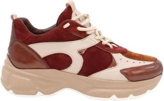 H&ouml;gl Faith Sneaker - Dames - Sneakers - Rood - 36 EU - Katoen - Schoenen