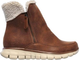 Skechers Womens Synergy Collab Short Shaft Boots, brown, 8 UK
