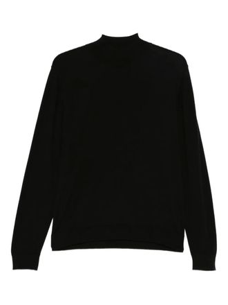 Daniele Fiesoli high-neck panelled sweater - men - Merino - S - Black