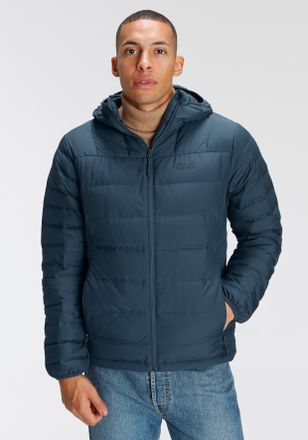 Jack Wolfskin Daunenjacke JACK WOLFSKIN STANLEY, Herren, Gr. S, blau (graublau), Obermaterial: 100% Polyester. Futter: 100% Polyester. Wattierung: 80% Daunen, 20% F