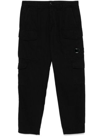 C.P. Company Cargo broek met Lens-detail - Zwart