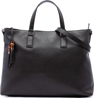 Gucci Pre-owned Gucci Calfskin Bamboo Tassel Satchel Ladies SLQH7SMWMXU2RX1P