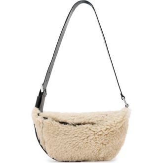 AllSaints LUNA SHEARLING XBODY in Natural/Black at Nordstrom